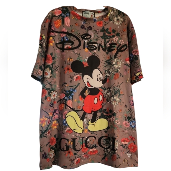 Disney x Gucci Mickey Mouse Floral Shirt 1x - Picture 1 of 4